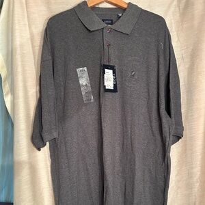 Men’s Izod Big & Tall Grey Polo Shirt, Sz 3XLT